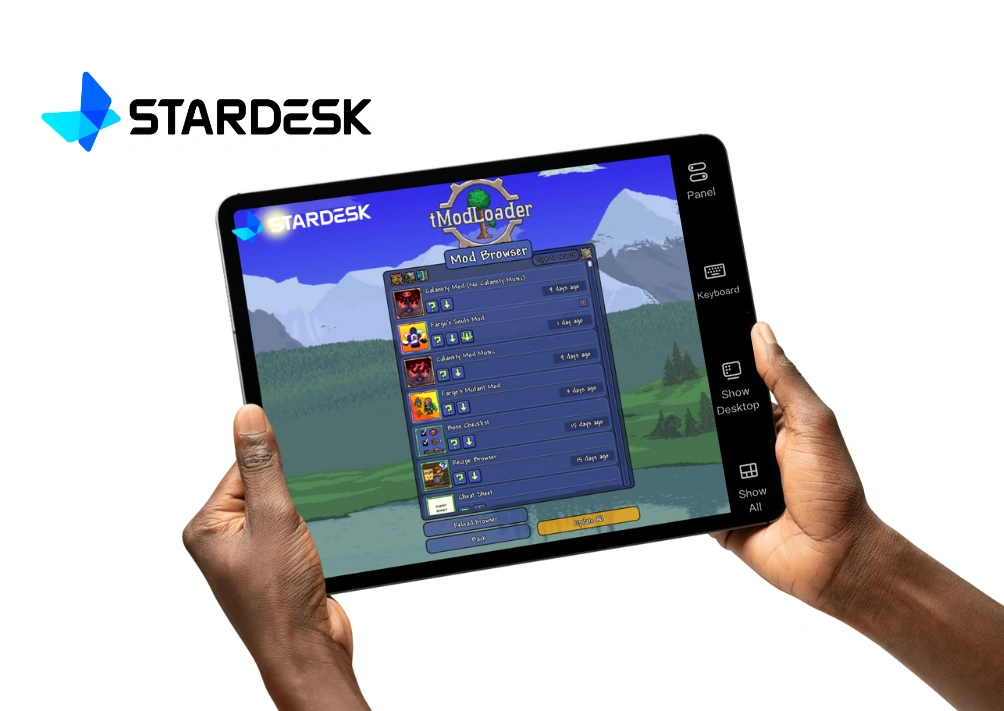 How to Play tModLoader on Mobile via StarDesk